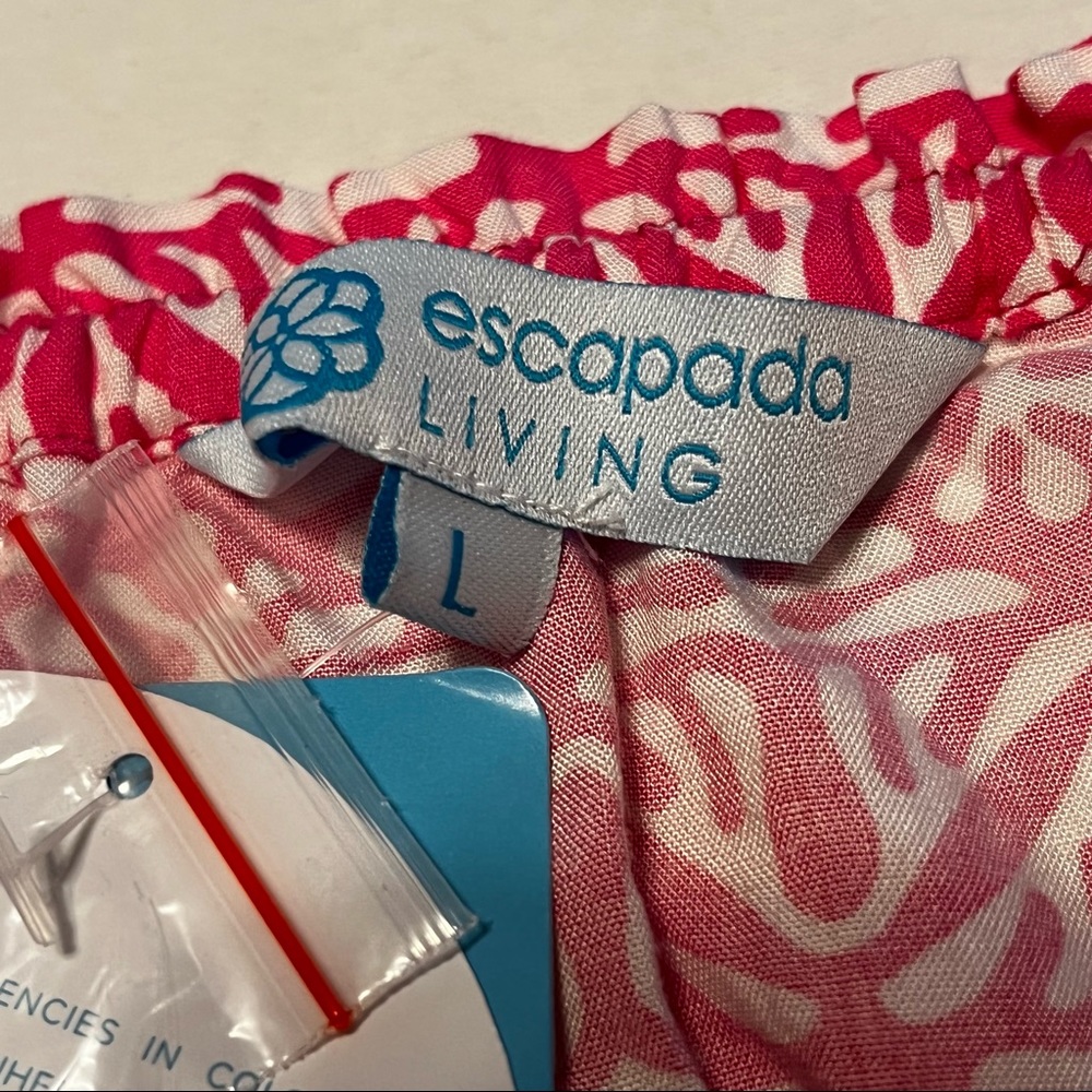 Escapada Living Womens SZ Large Sleeveless Colleen Top Tassel Turks Coastal NEW - Picture 2 of 11